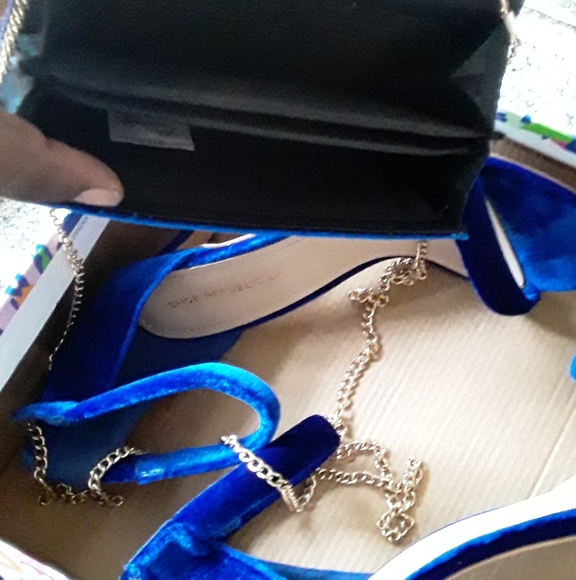 Velvet Blue Heels - Picture 3 of 4